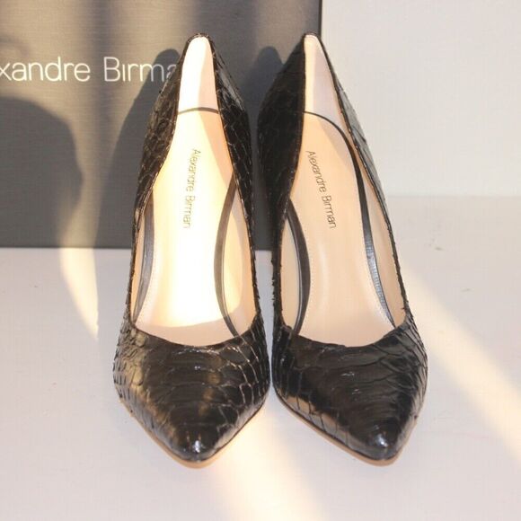 NEW Alexandre Birman fechado Salto Alto Black Heels size 8 - Picture 4 of 11